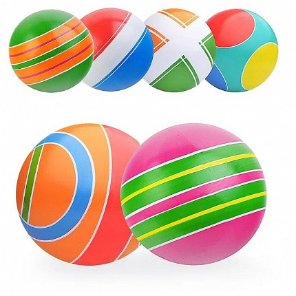 Мяч детский грунтованный, окр. вручную, d-125