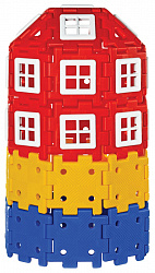 Набор Полидрон Гигант "Строительство дома" (шрифт - русский Брайль)