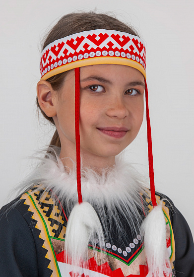 Северный костюм Танец огня облегченный для девочки