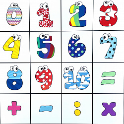 Тематическое поле-маршрутизатор «Цифры» для мини-робота Bee-Bot