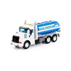 Поливочный автомобиль инерционный (со светом и звуком) (синий) (в коробке) Профи