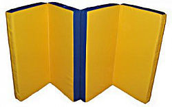 Мат гимнастический 1х2х0,1м (в 4 сложения) поролон, иск. кожа