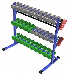 Подвижный стеллаж для инвентаря 1090х700х1230мм