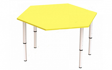 СТОЛ ШЕСТИГРАННИК РЕГУЛИРУЕМЫЙ НА 4-Х НОЖКАХ