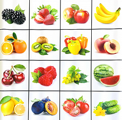 Тематическое поле-маршрутизатор «Фрукты и овощи» для мини-робота Bee-Bot