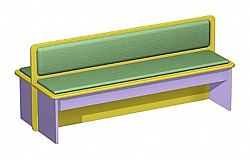 СКАМЕЙКА ДВУХСТОРОНЯЯ С МЯГКИМ СИДЕНЬЕМ