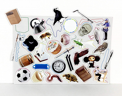 Магнитное развивающее пособие "Упрямые звуки" Звук "Ч"