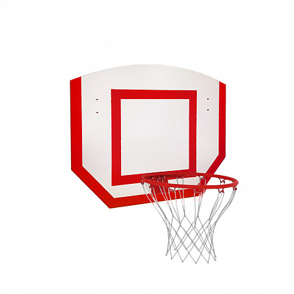 Щит баскетбольный навесной фанерный детский с кольцом №3 и сеткой