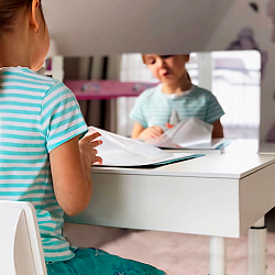 Логопедическое зеркало для запуска речи + двусторонний держатель (тип "Мольберт")