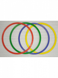 Набор плоских обручей 4 шт, диаметр 80 см