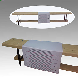 Линейка складная для измерения уровня гибкости на гимнастическую скамейку