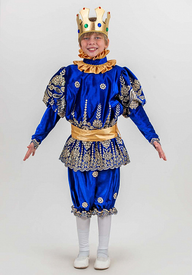 Костюм Короля с золотой вышивкой на бархате