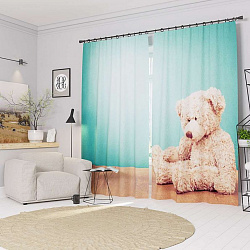 Комплект фотоштор. Мишка Тедди