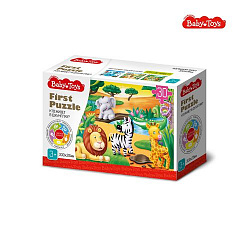 Пазл First Puzzle "Кто живет в Джунглях" (30 эл) Baby Toys