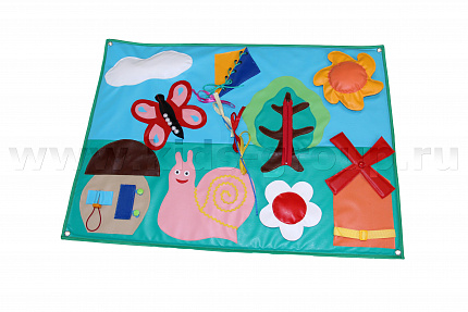 Дидактическое панно "ПОЛЯНКА"