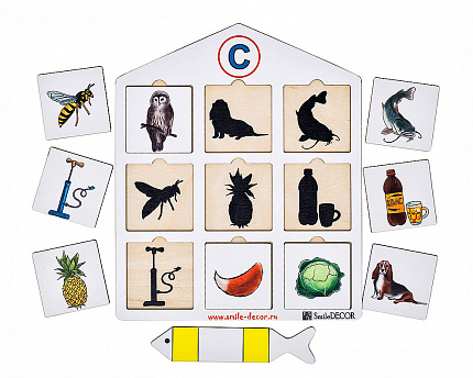 Дидактическая игра "Теневое лото на звук С"