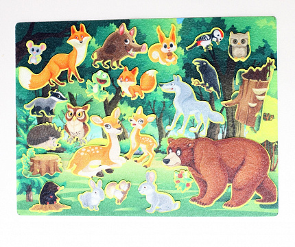 Набор из фетра на липучках "Лес" (европодвес)