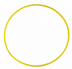 Обруч (d 80см) облегченный (желтый)