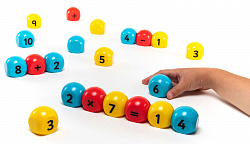 Магнитные блоки Полидрон Математика (сложение, вычитание, умножение, деление) комплект на группу