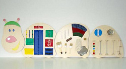 Декоративная панель "Гусеница" (4 элемента с кисточками)