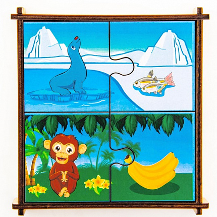 Пазлы Кто что ест