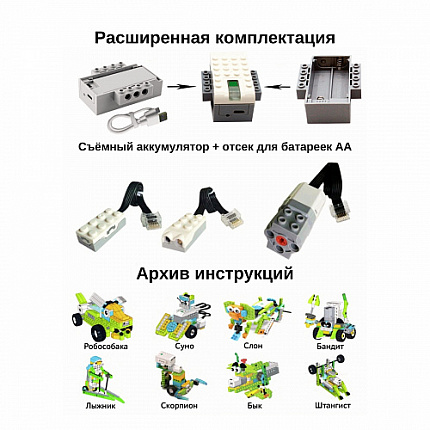 Конструктор Базовый набор WeDo 2.0 расширенный 45300