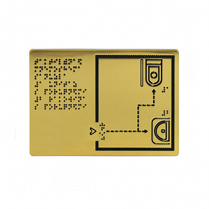 Мнемосхема тактильная ABS полноцвет 321x411