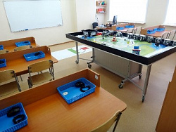 Стол для соревнований по робототехнике Уникум-Лего Базовый (+ тумба для хранения)