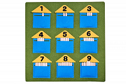 Дидактический коврик "Домики - считалки"