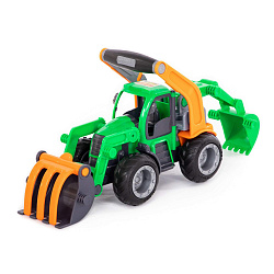 Трактор-погрузчик с ковшом (в сеточке) ГрипТрак