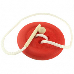 Развивающая игра "Шнуровка:Пуговка"  красная