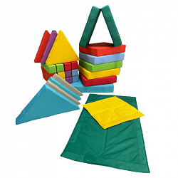 Магнитный мягкий крупноблочный конструктор Дом из подушек, Магматик