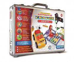 Электронный конструктор  "Супер набор №1" (упаковка чемодан) Знаток