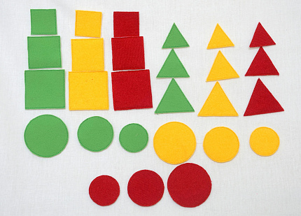 Набор "Геометрические фигуры" 27 шт.