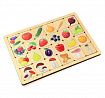 Игра развивающая деревянная "Овощи-Фрукты-Ягоды-Грибы"
