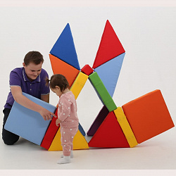 Мягкий конструктор  "Отличный" 
Комплект модулей с магнитными креплениями, 26 элементов, Магматик