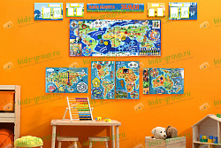 Комплект бизибордов и декоративных панелей ОЗНАКОМЛЕНИЕ С ОКРУЖАЮЩИМ МИРОМ