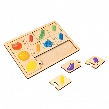 Игра развивающая деревянная "Цвета"