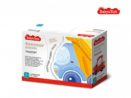 Пазлы контурные "Транспорт" Baby Toys