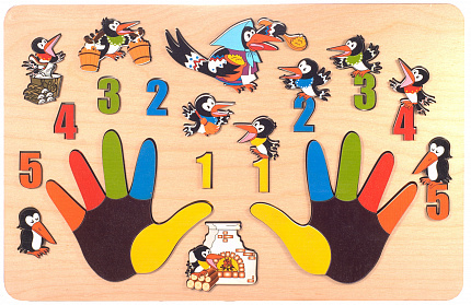 Развивающая доска "Сорока-белобока" (Ладошки)