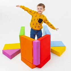 Мягкий конструктор  "Оптимальный" 
Комплект модулей с магнитными креплениями, 18 элементов, Магматик