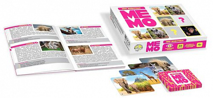 Игра настольная МЕМО "Мир животных" (50 карточек)