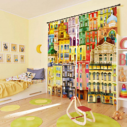 Комплект фотоштор. Фасады зданий