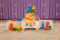 КОНСТРУИРОВАНИЕ БЕЗ ГРАНИЦ! Напольный деревянный строительно-механический конструктор  266 деталей