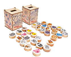 Дидактическая игра "Мемо-сортер "Зверята"