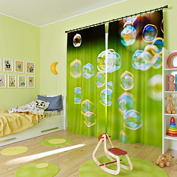 Комплект фотоштор. Мыльные пузыри