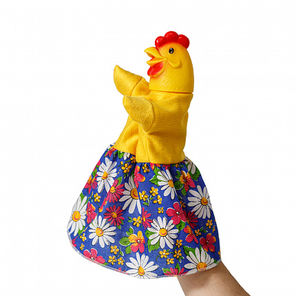 Курочка, перчаточная кукла