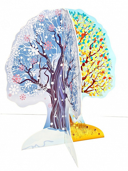 Театральная декорация "Яблоня" 4 сезона