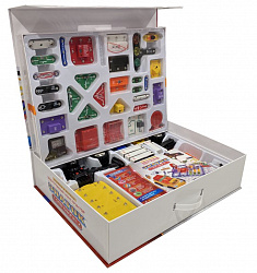 Электронный конструктор  "Супер набор №1" (упаковка чемодан) Знаток