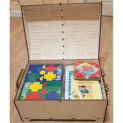 Общий комплект ко всем программам по сказкотерапии (три программы + USB-флеш + игры) в упаковке "Сундучок сказок" (дерево) (3-7 лет; на группу 10 человек), Игры Воскобовича